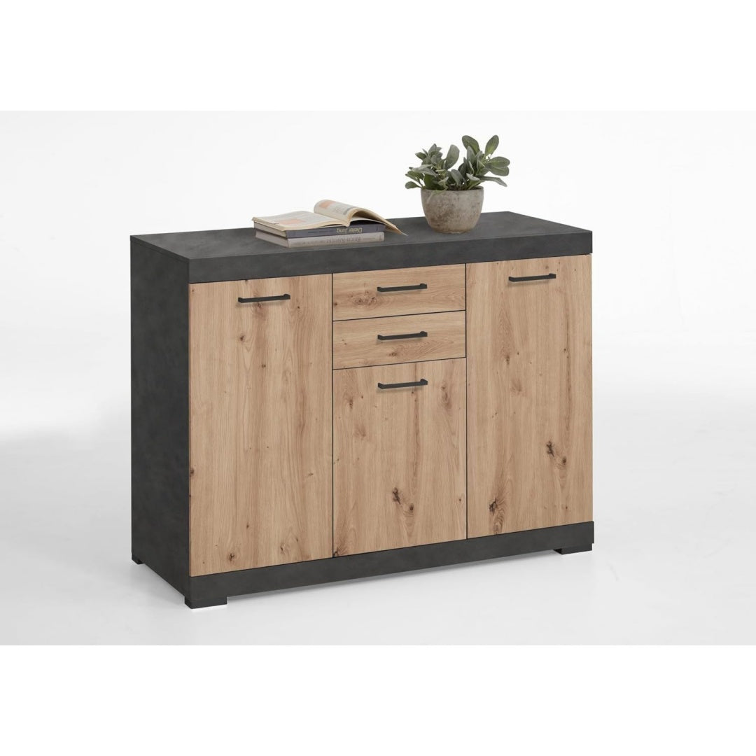 Schubladen an dem Sideboard mit den Massen 120 x 89.9 x 49.9 cm
