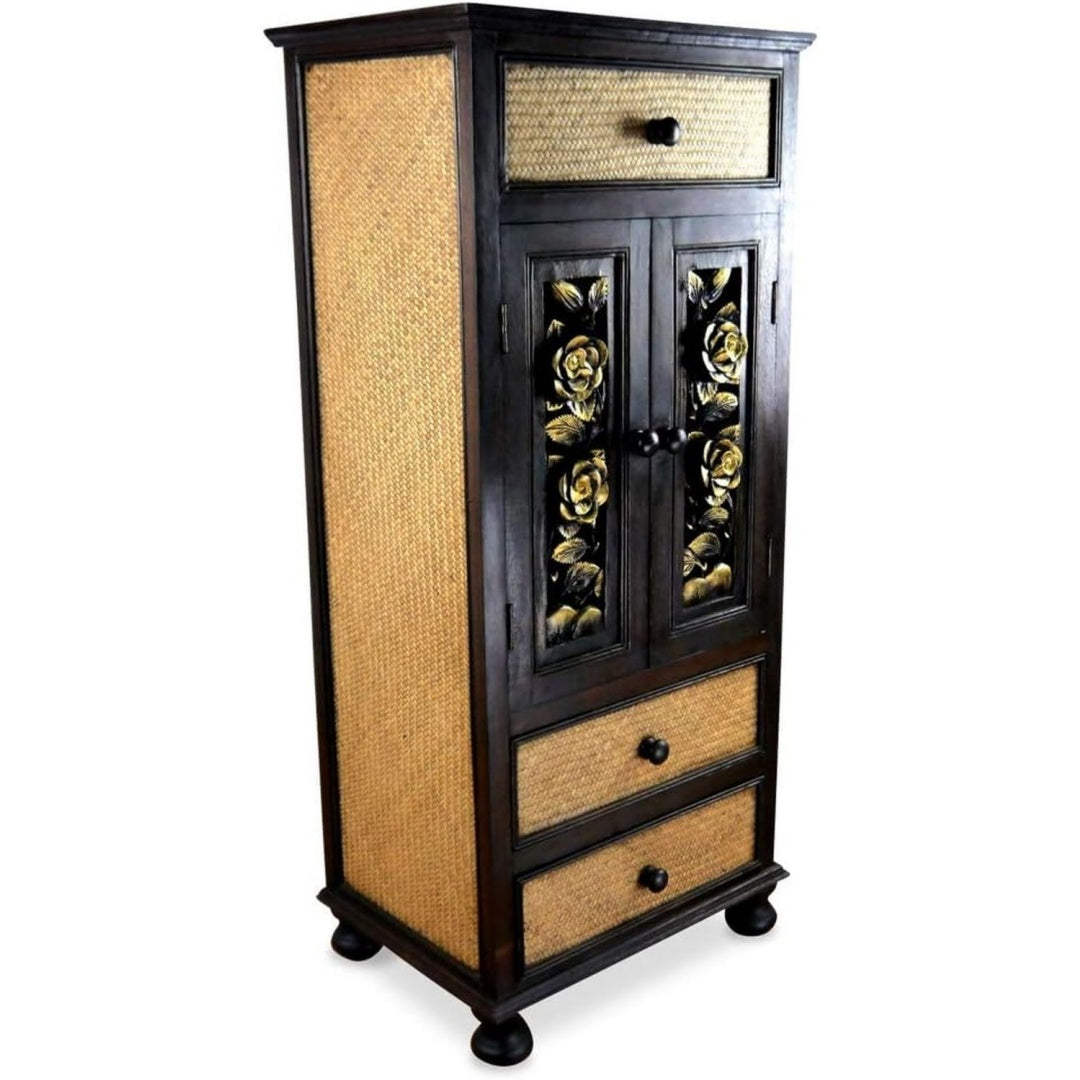 Hochschrank mit den Massen 50 x 40 x 120 cm in Naturbraun