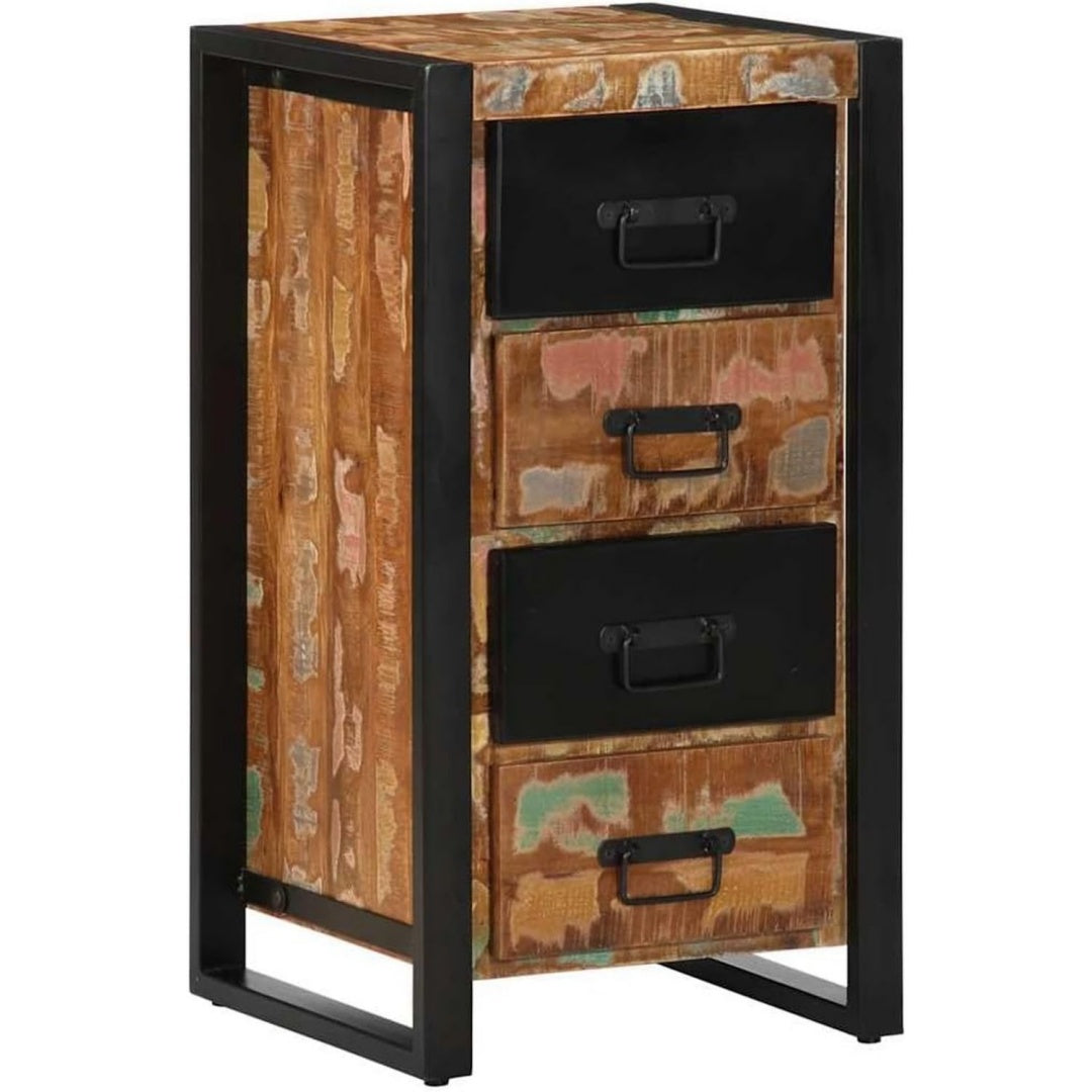 Schubladen praegen das Sideboard in Naturbraun und Schwarz