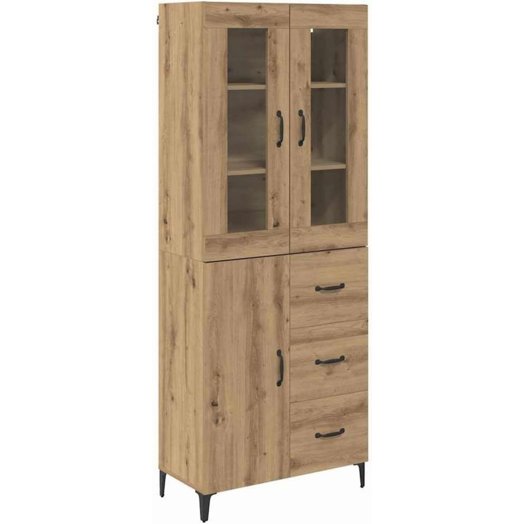 Hochschrank mit Schubladen, Wandmontage und geschlossenem Stauraum