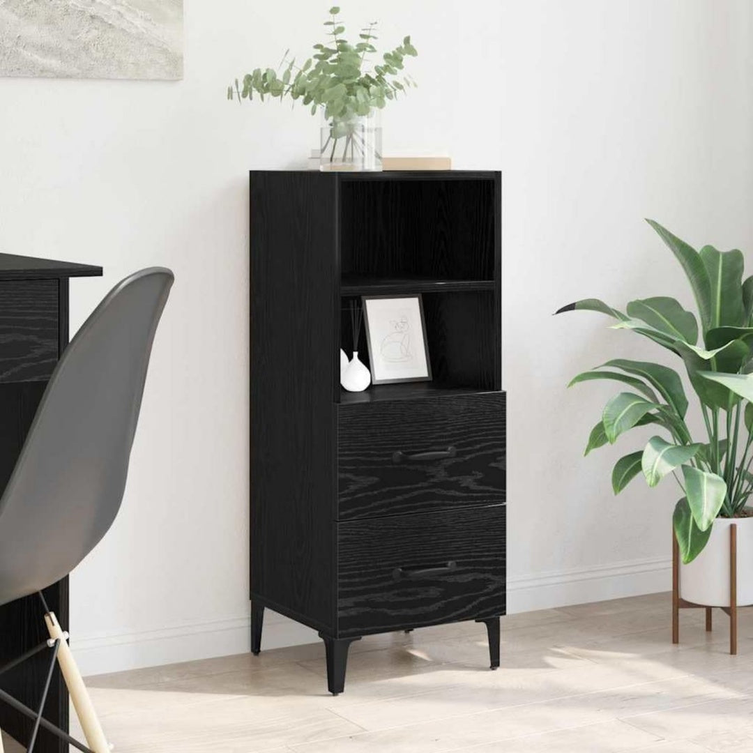 Sideboard mit offenen Ablagen, Holzoptik und Schubladen