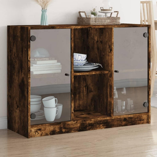 Geschlossener Stauraum an dem Sideboard mit 102 x 37 x 75.5 cm