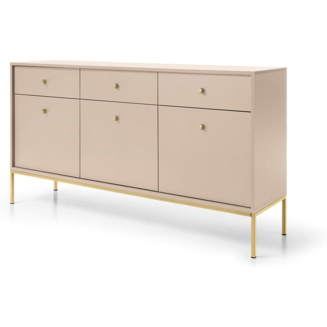 Schubladen und 3 Tueren bestimmen das Sideboard