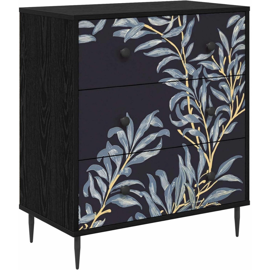 Schubladen praegen das Sideboard in Blau