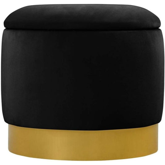Der Hocker misst 37 cm in Creme