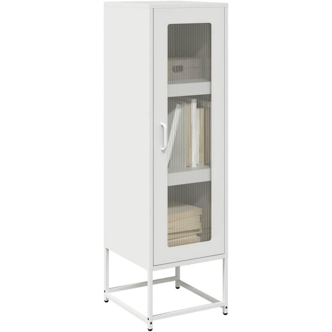 Hochschrank aus Metall mit Schubladen